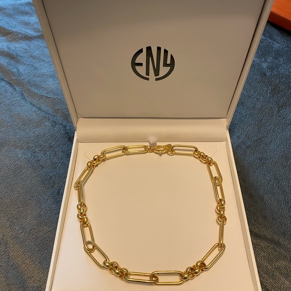 EFFY ENY 14K Goldplated Paperclip Necklace - Picture 4 of 12